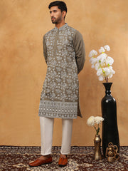 Men Ethnic Embroidered Kurta Pyjama Set
