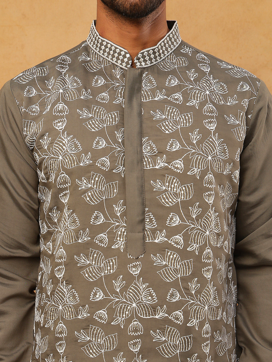 Men Ethnic Embroidered Kurta Pyjama Set