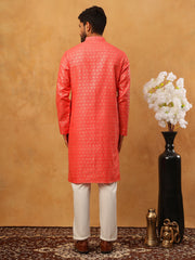 Festive Cotton Blend Printed Kurta Pyjama Set