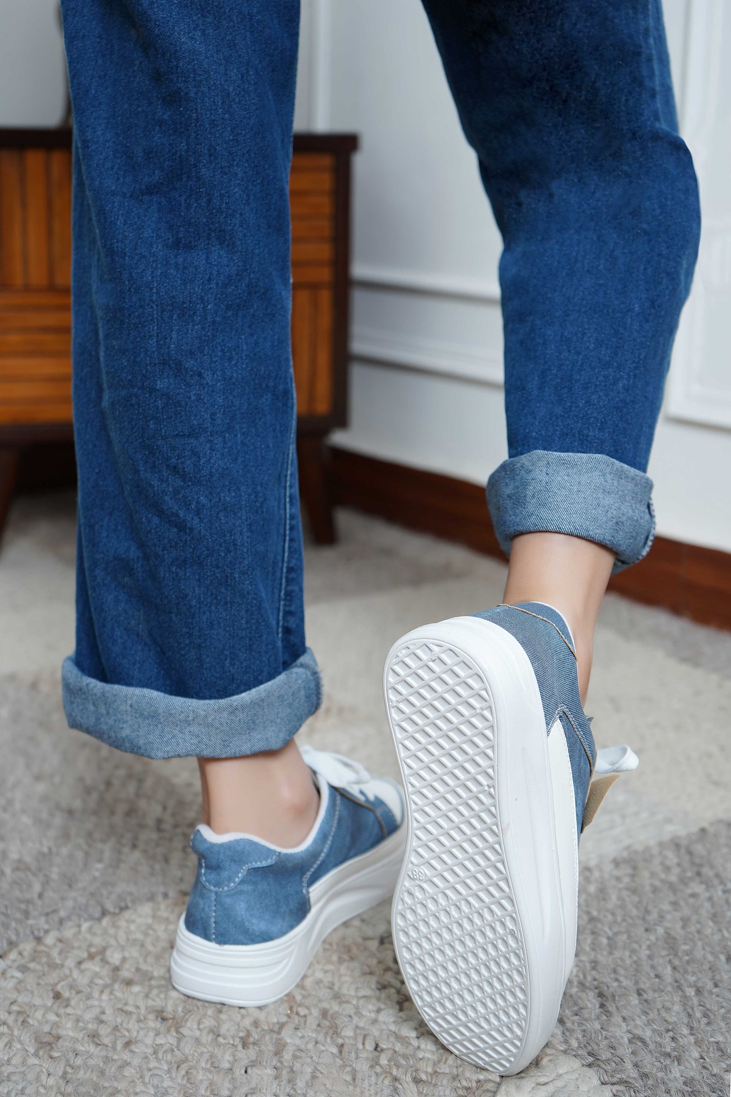 Blue Smart Casual  Shoes
