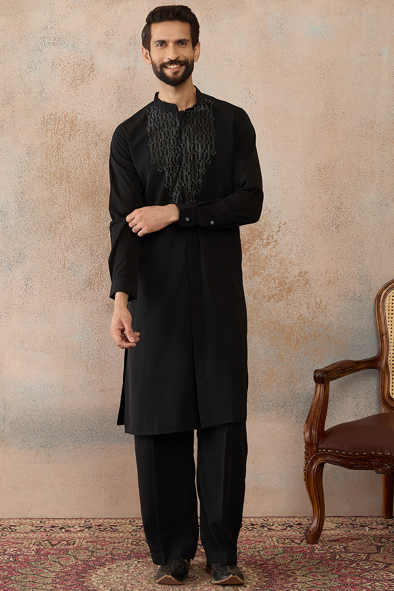 ethnic-bay-men-black-viscose-rayon-ethnic-motifs-printed-kurta-with-trouser-mkset2392