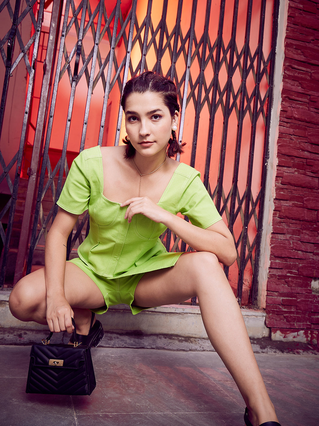 athena women mid rise denim skorts 2