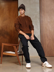 كنزة صوفية محبوكة ذاتيًا بتصميم راجلان