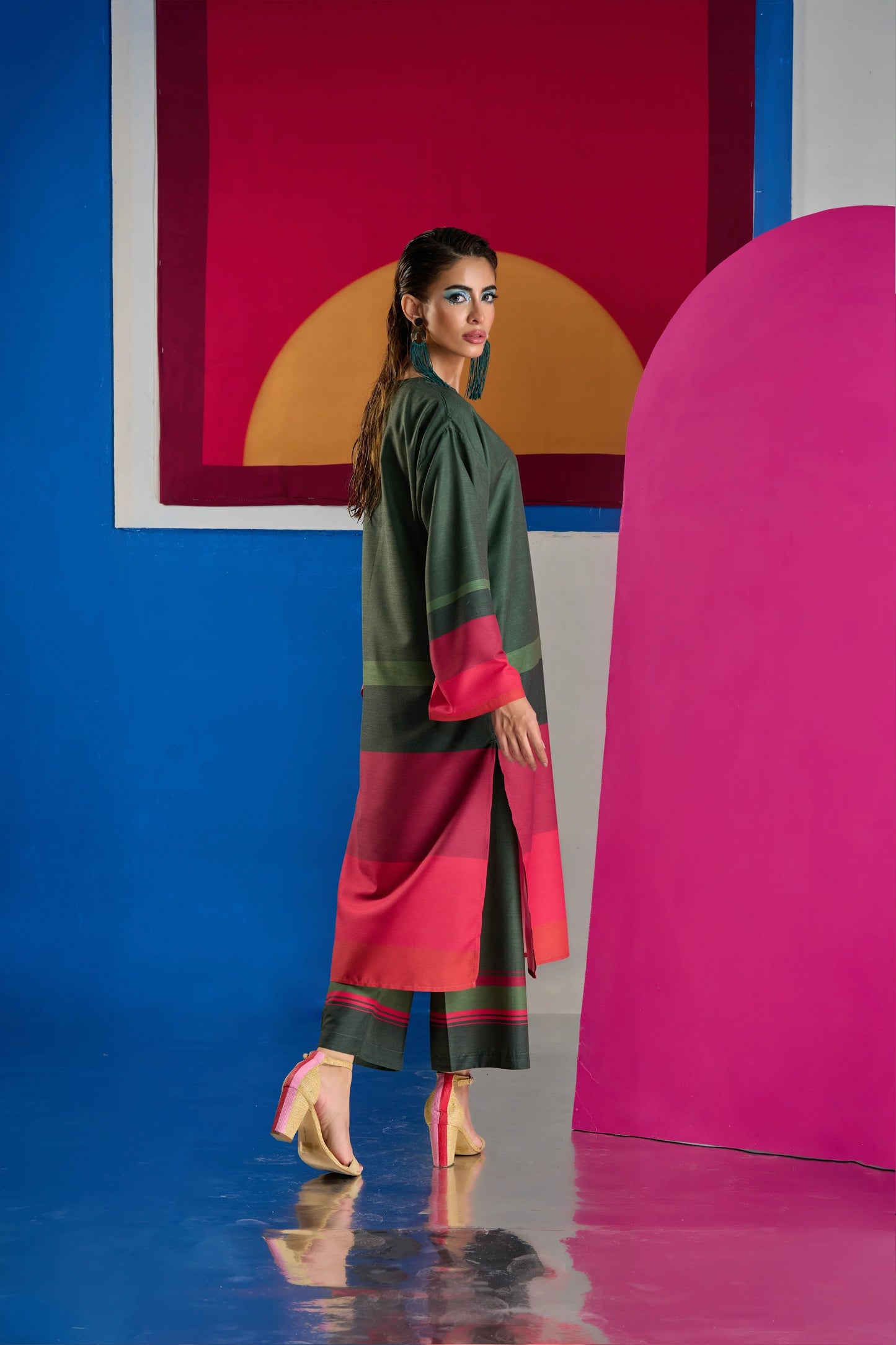 Women's Cotton Satin Blend Co-Ords