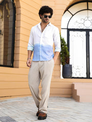 Contrast Ombre Shirt