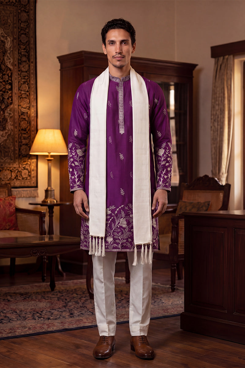 ethnic-bay-men-purple-silk-blend-solid-embroidered-straight-kurta-with-dupatta-mkud1944