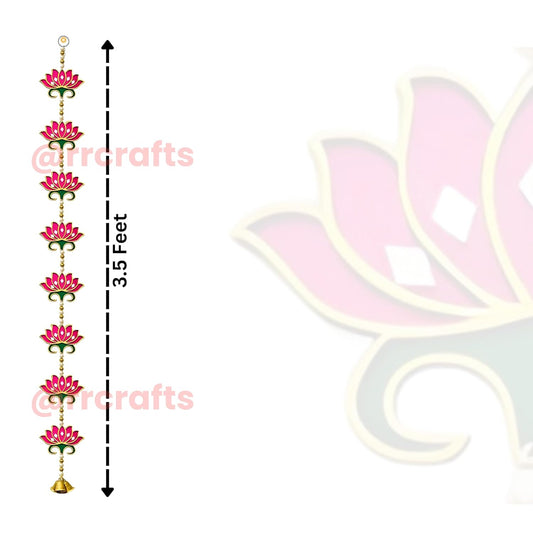 Pooja Room Decoration Item-Mandir Decoration Item, Long Length Off-White Flower