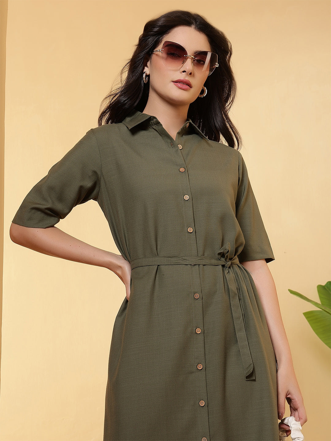 women maxi dress with side slit