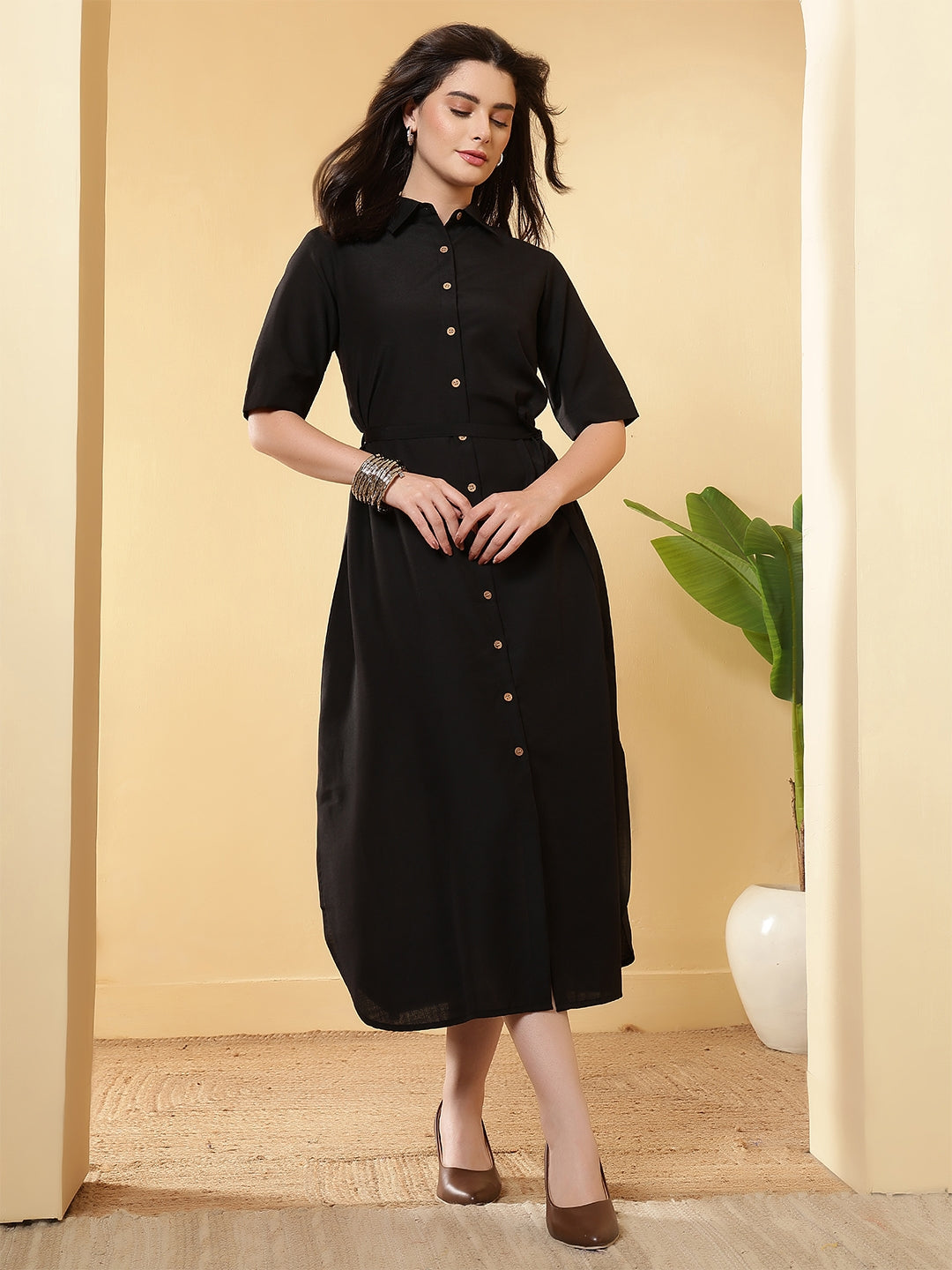 women maxi dress with side slit