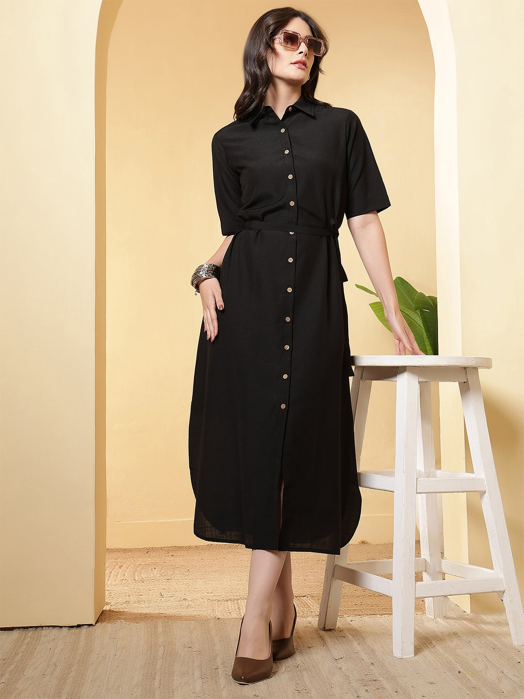 women maxi dress with side slit