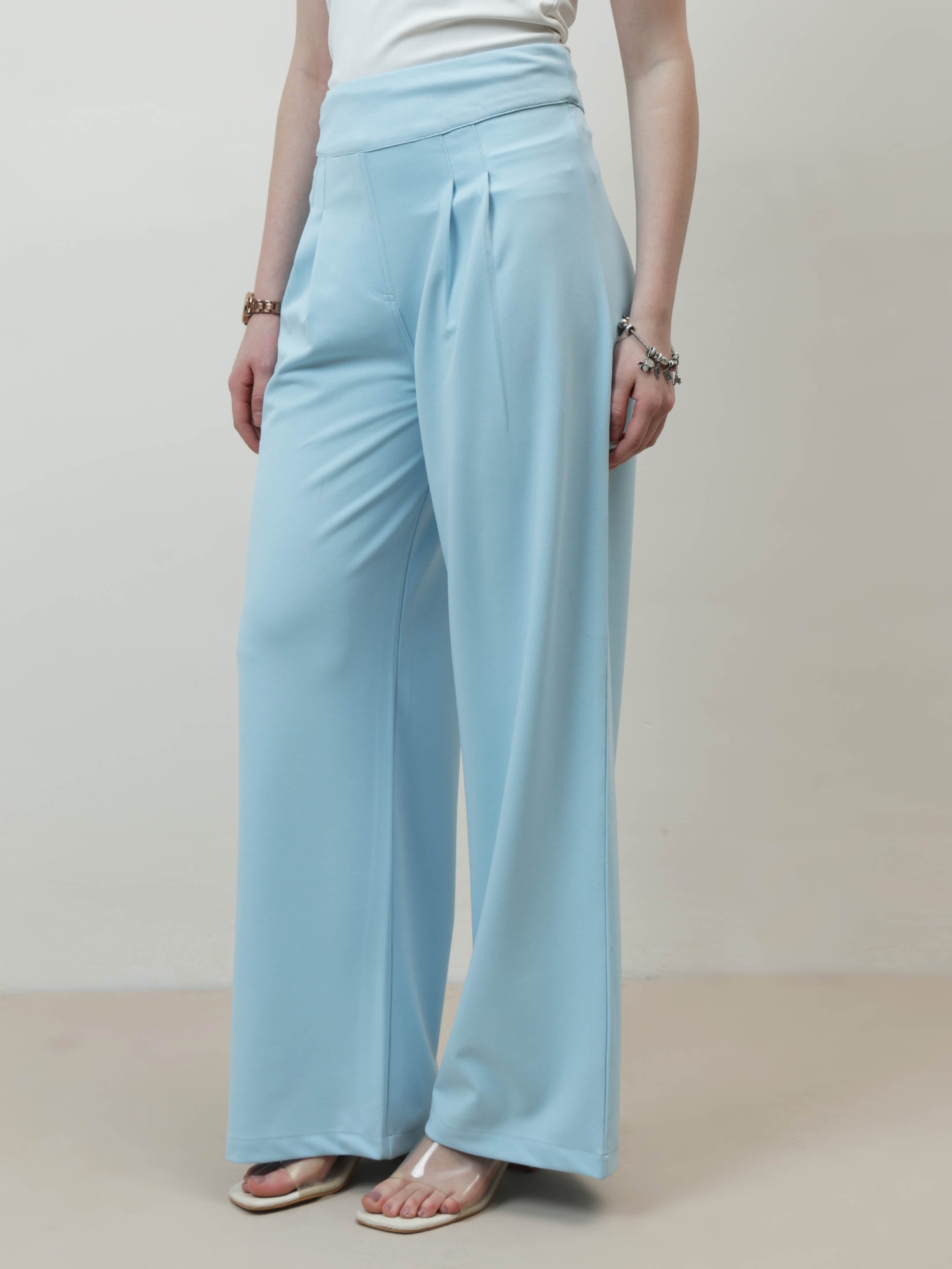 athena immutable women relaxed straight leg easy wash pleated trousers