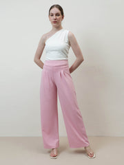 athena immutable women relaxed straight leg easy wash pleated trousers 4