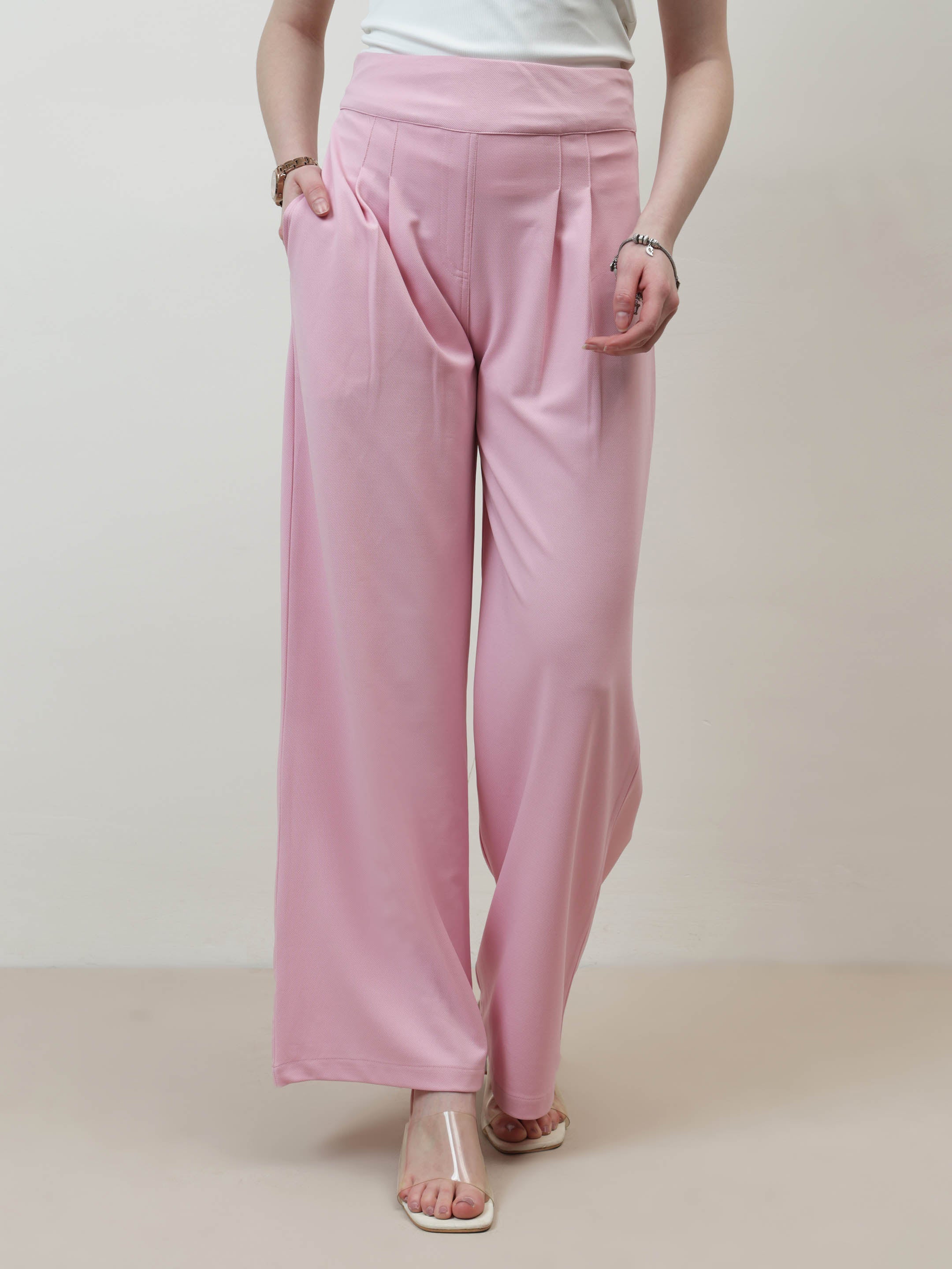 athena immutable women relaxed straight leg easy wash pleated trousers 4