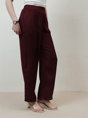 athena immutable women relaxed straight leg easy wash pleated trousers 7