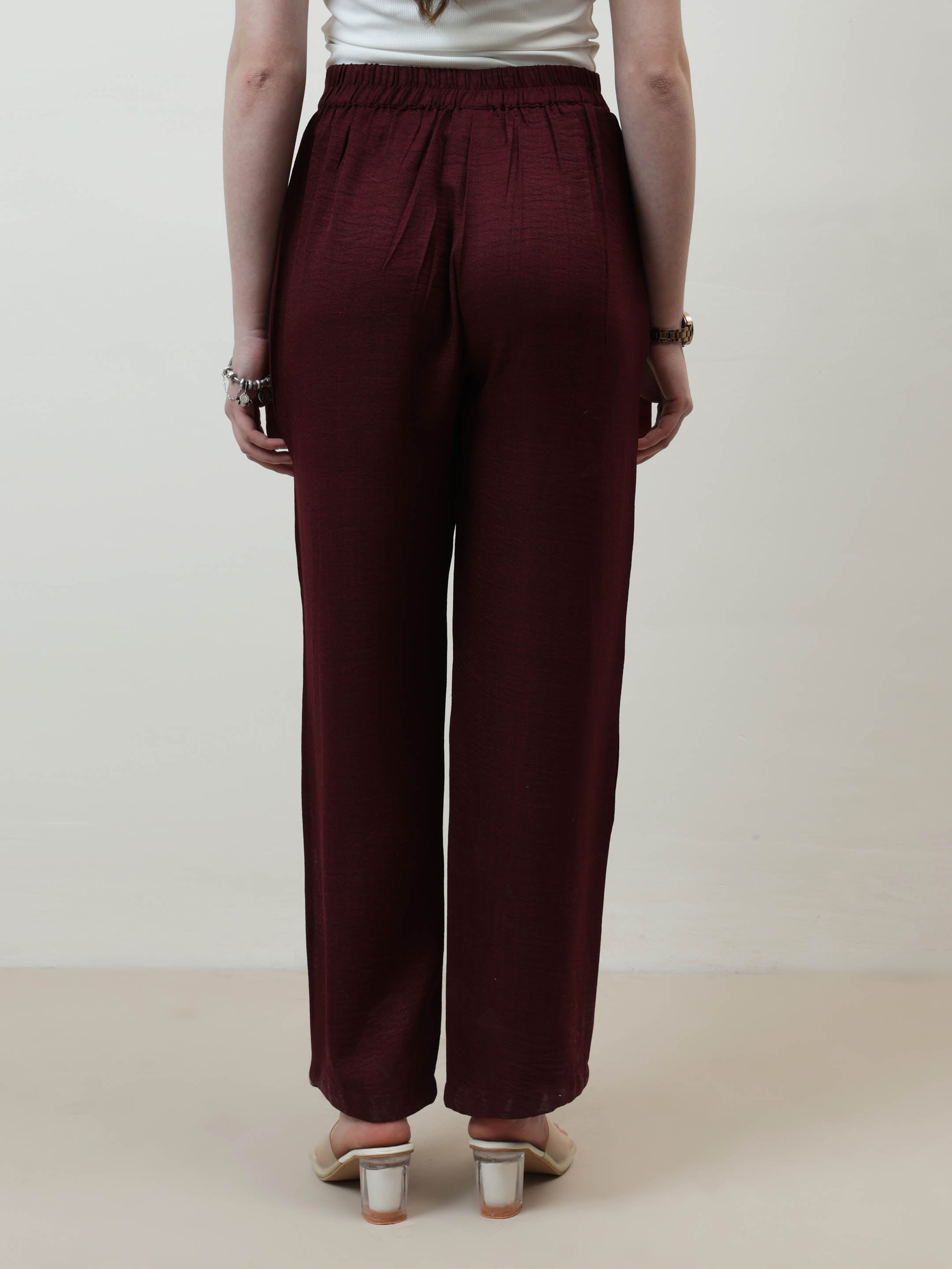 athena immutable women relaxed straight leg easy wash pleated trousers 7