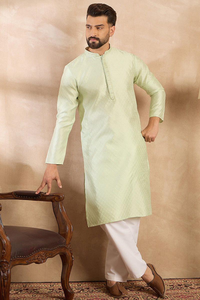 teal polyester solid embroidered straight kurta with trouser