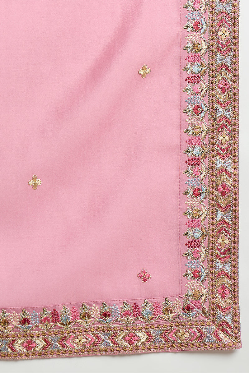 ethnic-bay-men-pink-silk-blend-solid-embroidered-kurta-with-dupatta-mkud1071