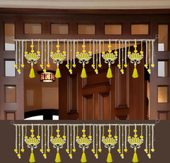 Yellow Lotus torans for Entrance Door