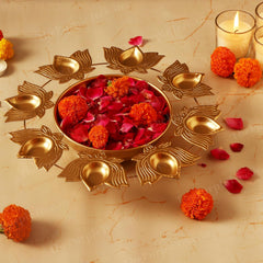 Handcrafted Diya Urli Bowl for Diwali / Traditional Home Decor, Gift (Pack of 1)