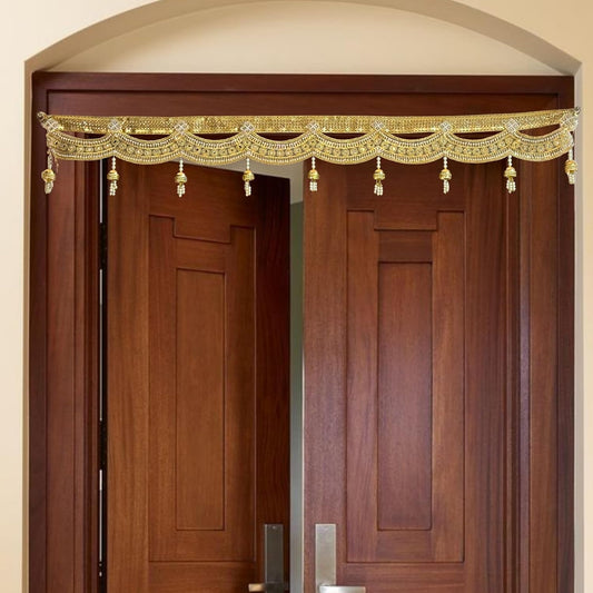 Handmade Door Hanging Gold Lace Door Bandarwal Toran