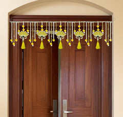 Yellow Lotus torans for Entrance Door