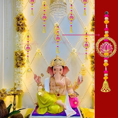 Lotus Hanging Floral Wall Hangings, 6 Pcs 16 INCH