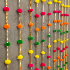 Door Hangings for Home Decoration Pom Pom Hangings 10Pcs