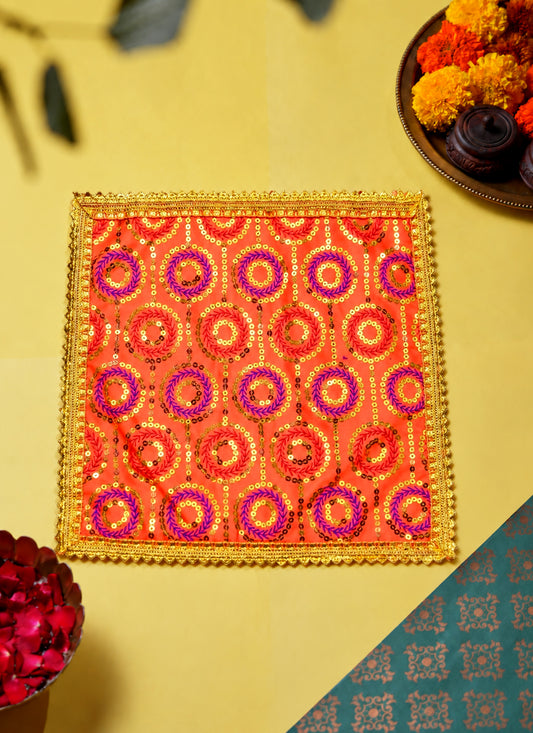 Chunri Chakra Orange 12x12 Inches