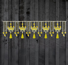 Yellow Lotus torans for Entrance Door