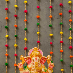 Door Hangings for Home Decoration Pom Pom Hangings 10Pcs