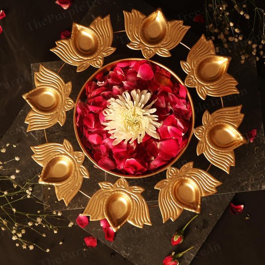 Handcrafted Diya Urli Bowl for Diwali / Traditional Home Decor, Gift (Pack of 1)