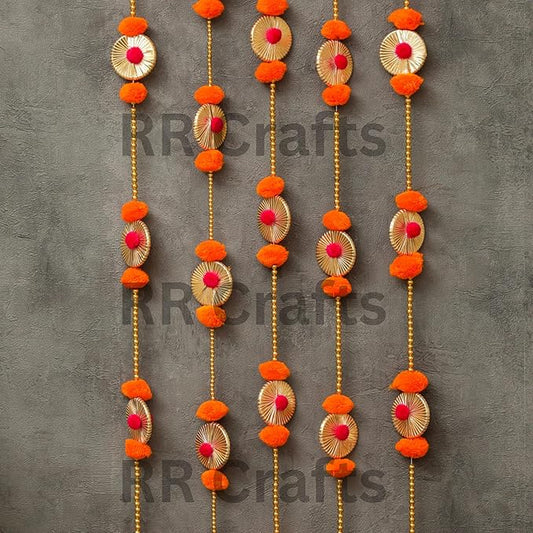 Pooja Room Decoration Item Artifical Garlands Set of 5Pcs