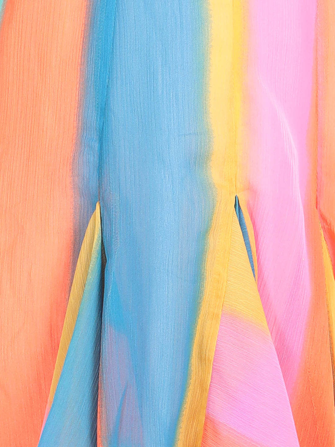 Girls Multi Coloured Printed Flap Dress