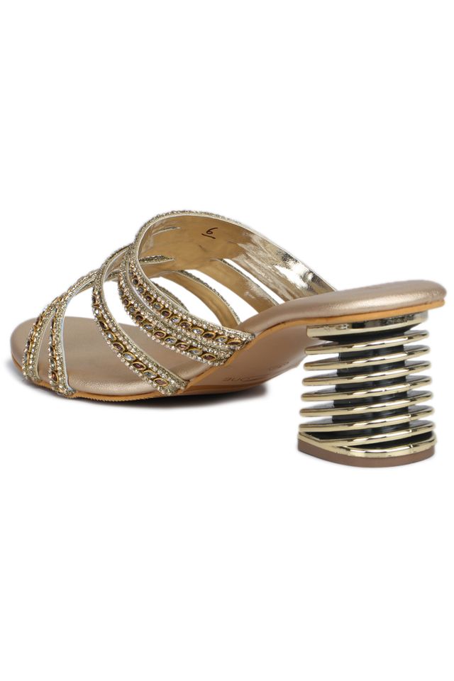Fashion Open Back Sandal 2 inches Block Heels