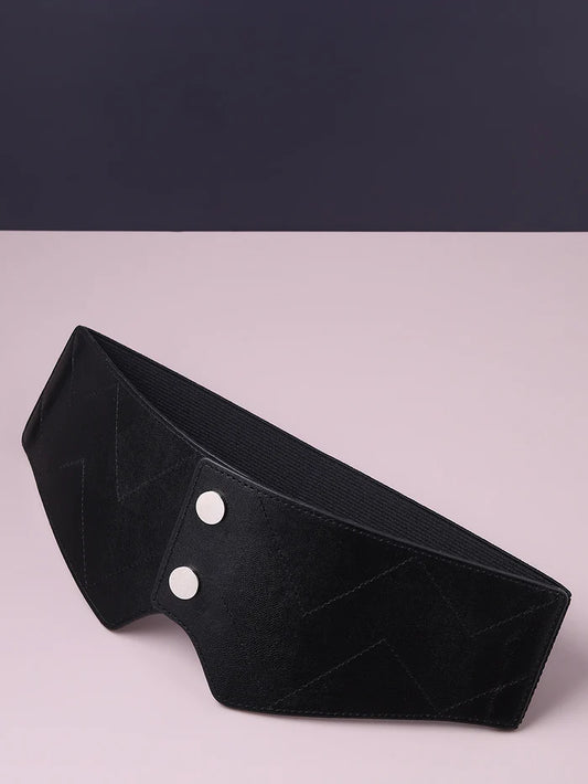 Haute Sauce - Black Solid Corset Belt