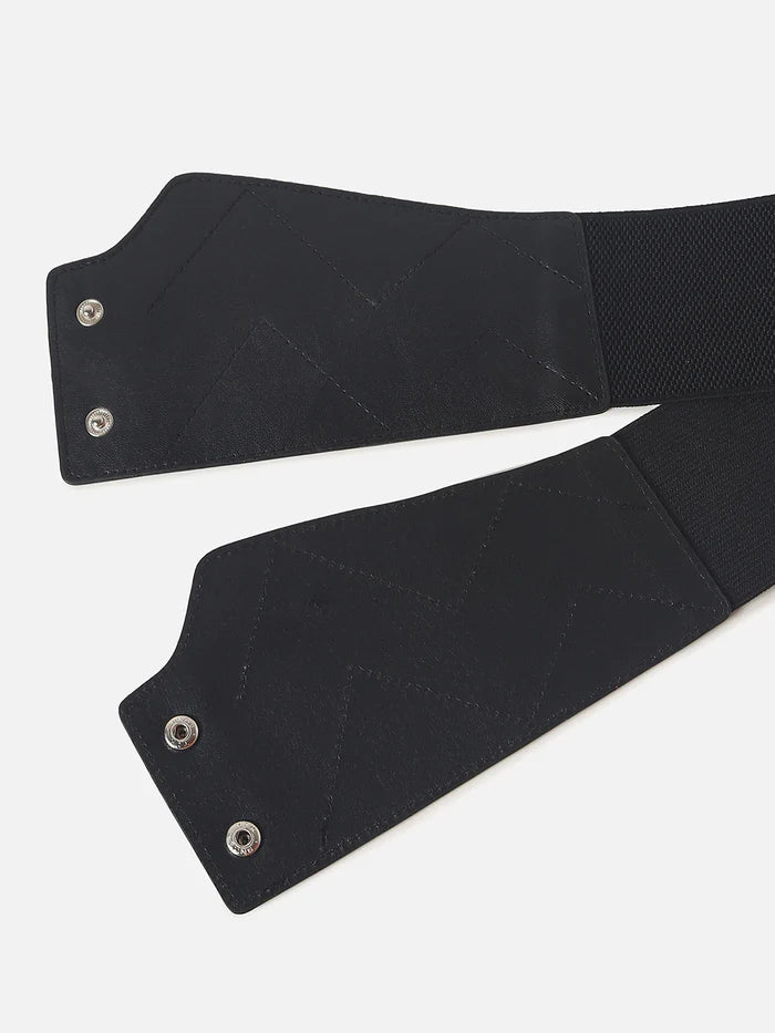Haute Sauce - Black Solid Corset Belt