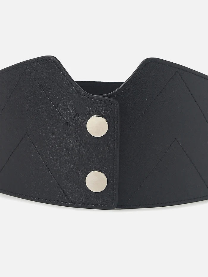 Haute Sauce - Black Solid Corset Belt