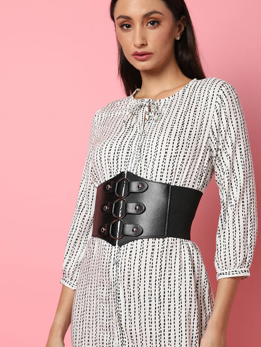 Haute Sauce - Black Solid Waist Belt