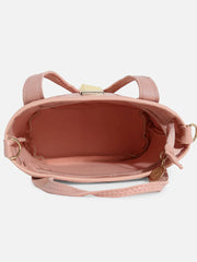 Textured Casual Regular Hand Bag with Zip Lock For Women