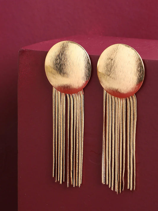 SOHI - Gold Plated Designer Stone Drop Earring