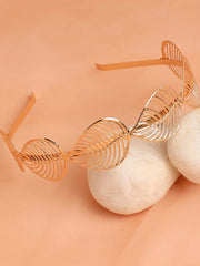 SOHI-Gold Plated Designer Hair Band