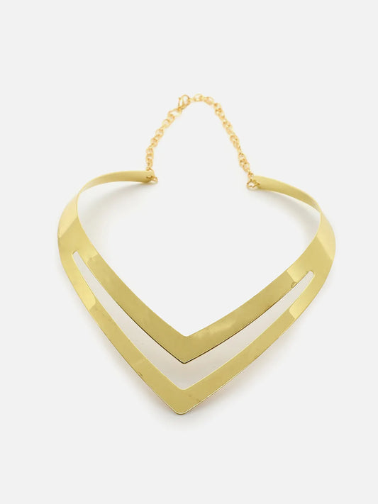 SOHI - Gold Plated Designer Necklace
