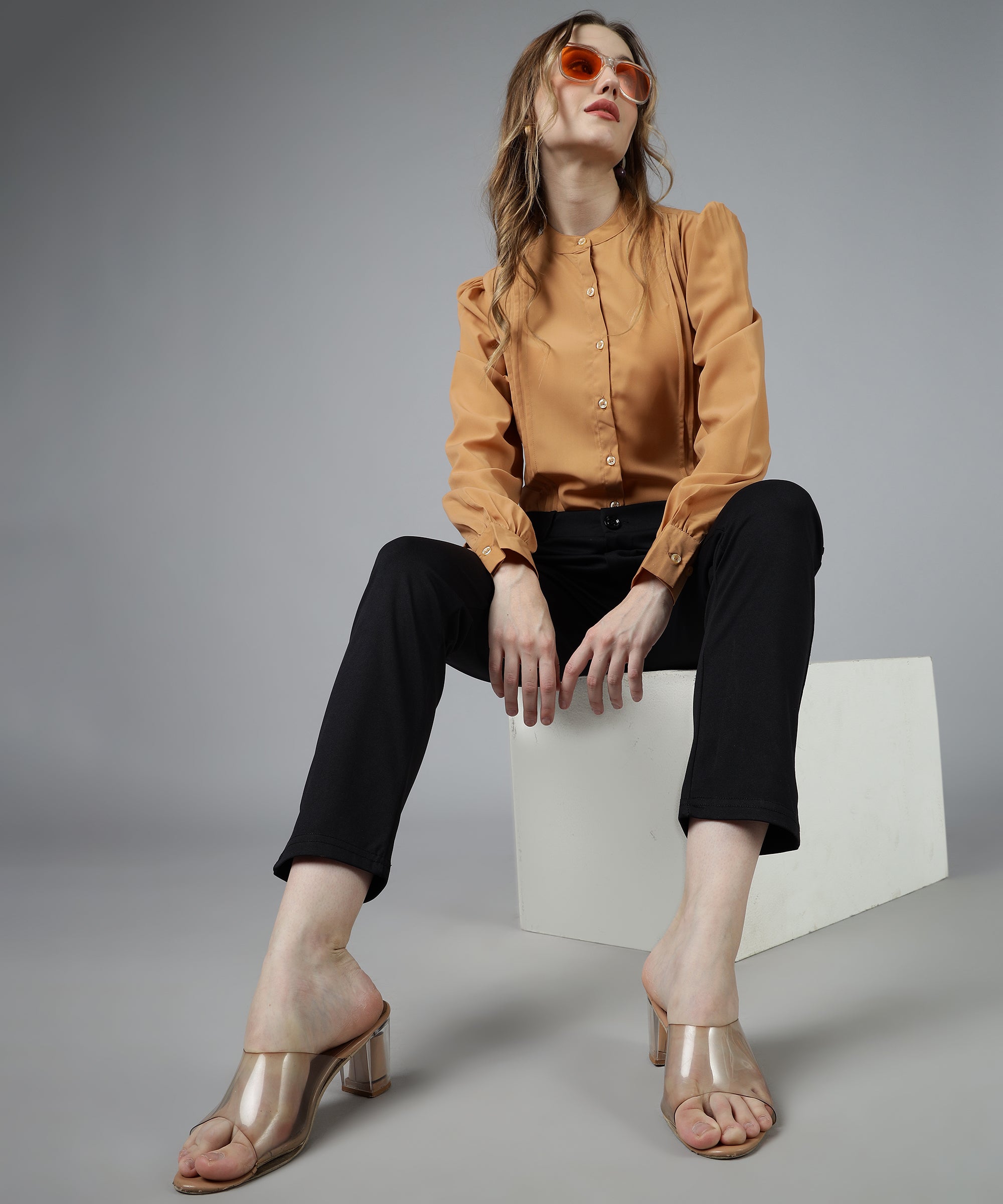 womens pleated formal shirts 4