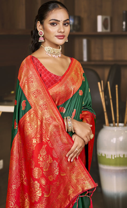 Silk Green Chaitanya Silk Saree