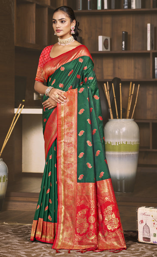 Silk Green Chaitanya Silk Saree