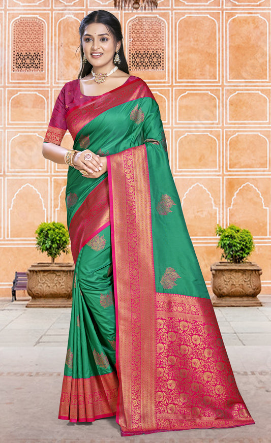 Silk Green Madhuram Silk Saree