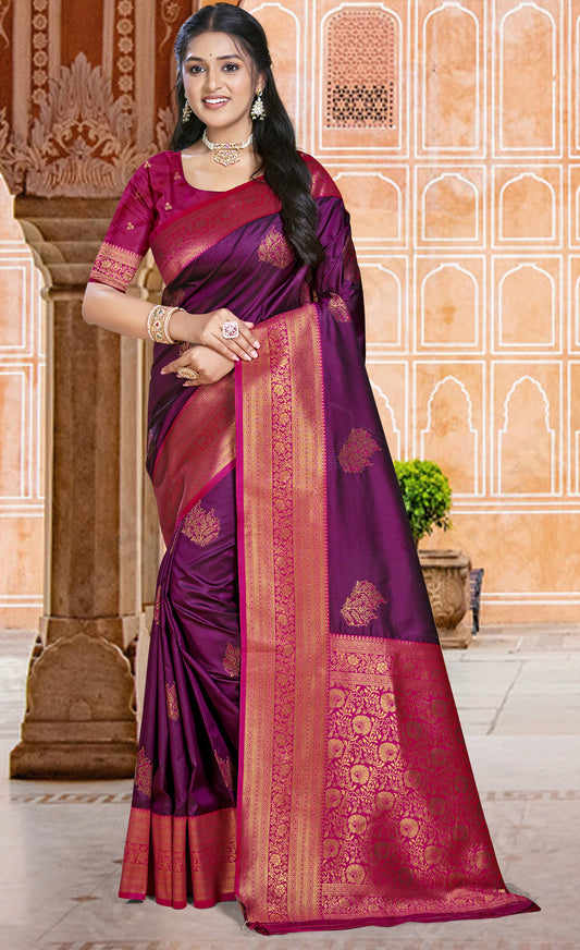 Silk Wine Madhuram Silk Saree