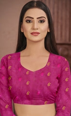 Majesty Orange Color Soft Silk Saree