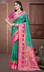 Majesty Orange Color Soft Silk Saree