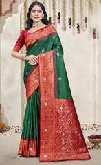 Ideal Sky Blue Color Soft Silk Saree